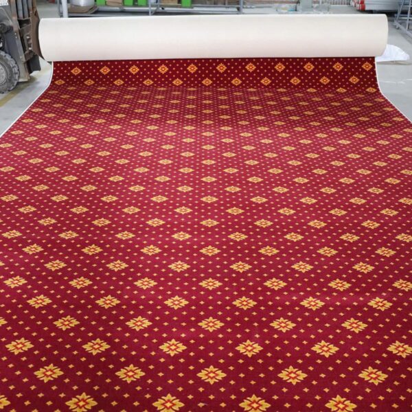 Thảm cuộn hoa văn đỏ cao cấp